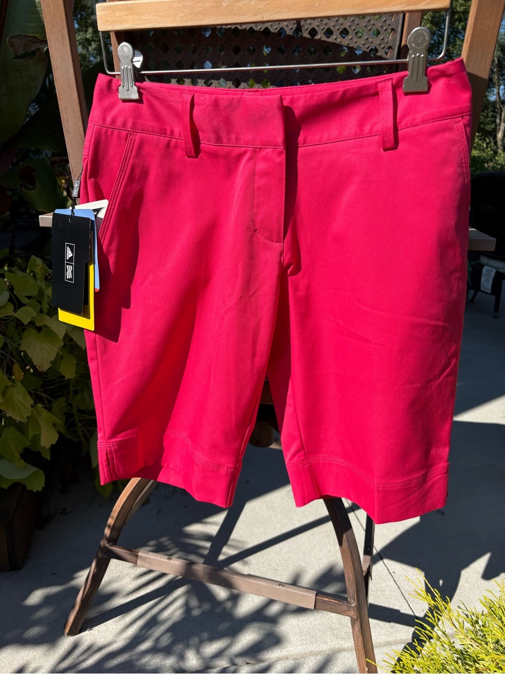 adidas Women's Athletic Golf Shorts in Fuscia Pink- Size 4 NWT